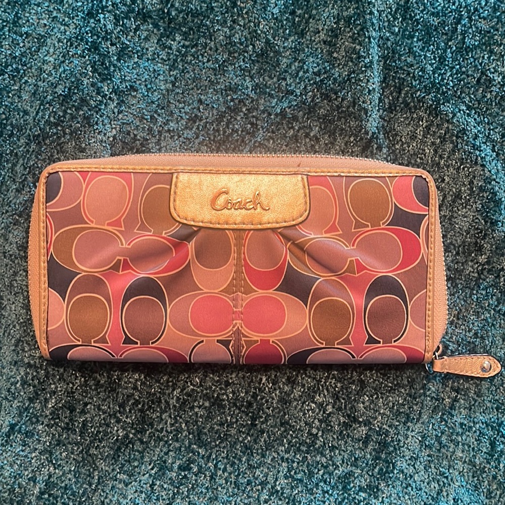 Vintage Coach Multicolor Wallet